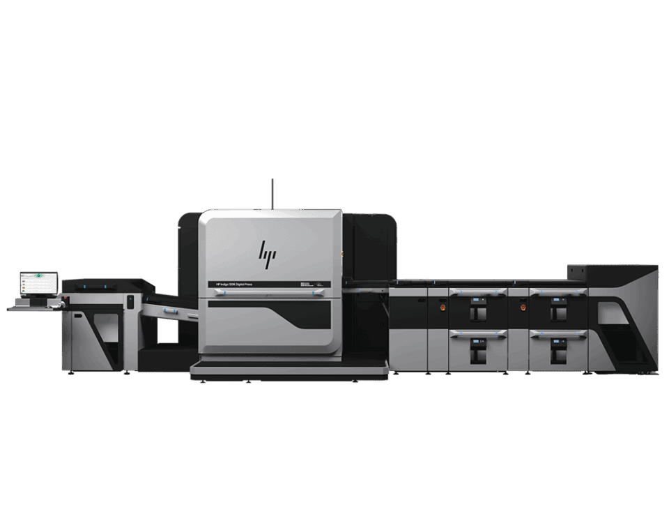 HP Indigo 120K é a nova referência em produtividade e automação para impressão comercial.
